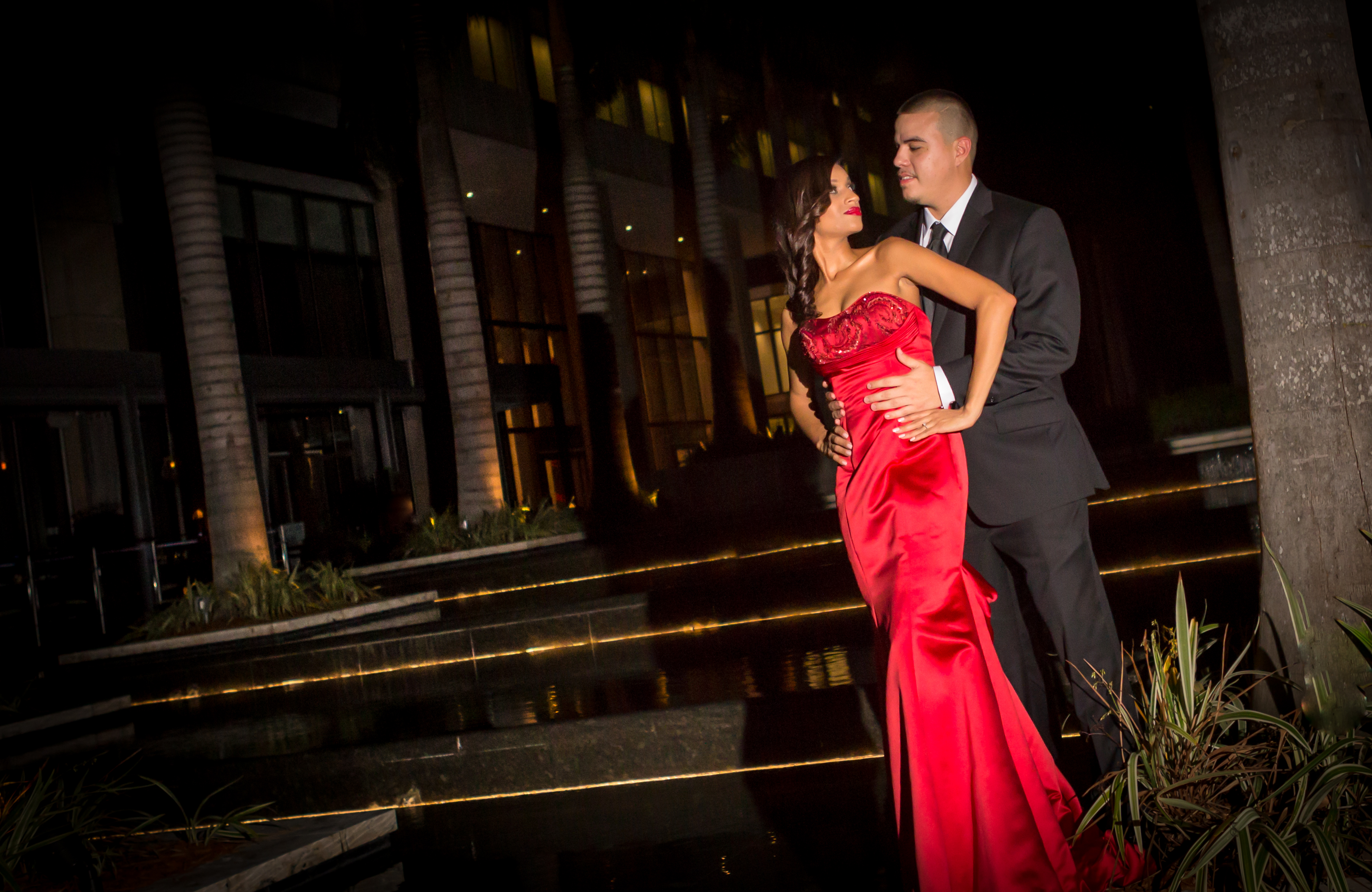 Alfredo Valentine Fort Lauderdale Photographer Aricelly and Angelo engagement photography session in Brickell Miami, Florida at 600 Biscayne Blvd and Tamarina Restaurant by Alfredo Valentine Photographer owner of Couture Bridal Photography